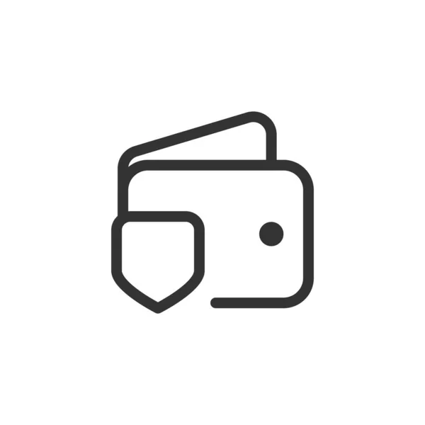 Betalningsikonen Plånbok Symbol Modern Enkel Vektor Ikon För Webbdesign Mobilapp — Stock vektor