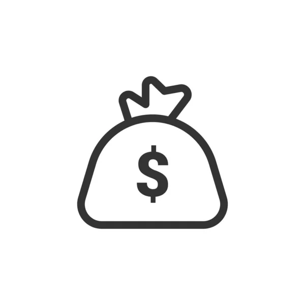 Money Bag Icon Usd Symbol Modern Simple Vector Icon Website — Stock Vector