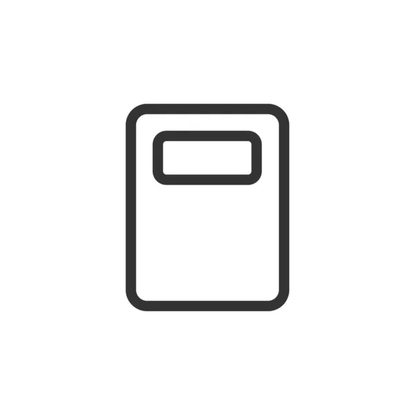 Notebook Ikon Isolerad Vit Bakgrund Adressbok Symbol Modern Enkel Vektor — Stock vektor