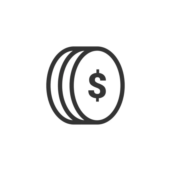 Icono Del Dinero Símbolo Efectivo Moderno Simple Vector Icono Para — Vector de stock