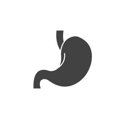 Mide ikonu. İnternet sitesi tasarımı için modern, basit, vektör, simge, mobil uygulama, ui. Vektör İllüstrasyonu