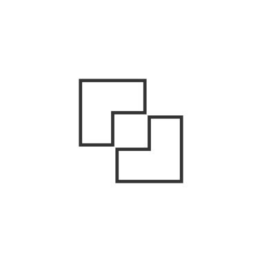 Beyaz arkaplanda tasarım ögesi simgesi izole edildi. Web sitesi veya mobil uygulama için Pathfinder sembolü modern basit vektör simgesi