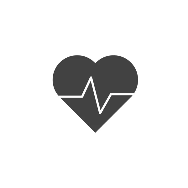 Icono Del Latido Cardiograma Símbolo Moderno Simple Vector Icono Para — Vector de stock