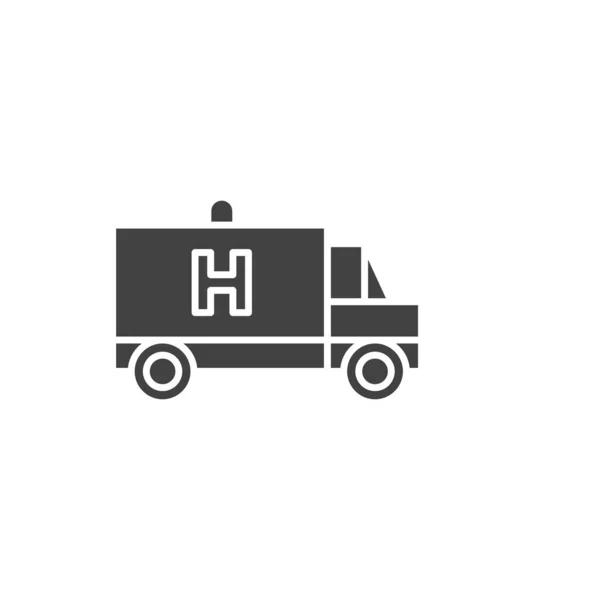 Icona Dell Ambulanza Simbolo Emergenza Moderno Semplice Vettore Icona Progettazione — Vettoriale Stock