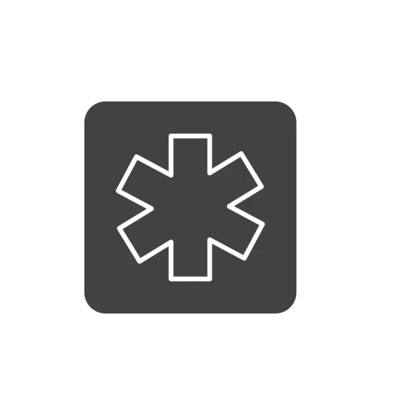 白い背景に隔離された緊急標識 ヘルスケアシンボル シンプルでベクトル ウェブサイトのデザイン モバイルアプリ Uiのアイコン ベクターイラスト — ストックベクタ