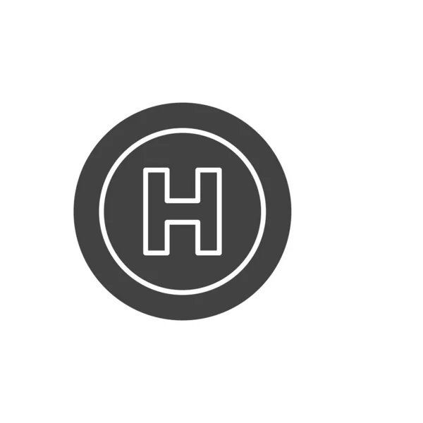 Helikopterzeichen Symbol Krankenhaus Symbol Modern Einfach Vektor Symbol Für Website — Stockvektor