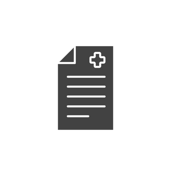 Medical Report Icon Record Symbol Modern Simple Vector Icon Website — Stock Vector