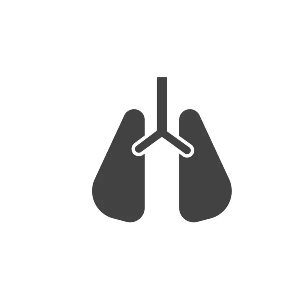 Icono Pulmones Símbolo Médico Moderno Simple Vector Icono Para Diseño — Archivo Imágenes Vectoriales