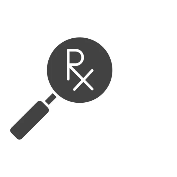 Medical Report Icon Prescription Symbol Modern Simple Vector Icon Website — Stock Vector