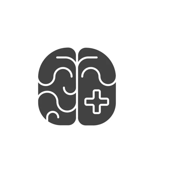 Human Brain Icon Medical Symbol Modern Simple Vector Icon Website — Stock Vector