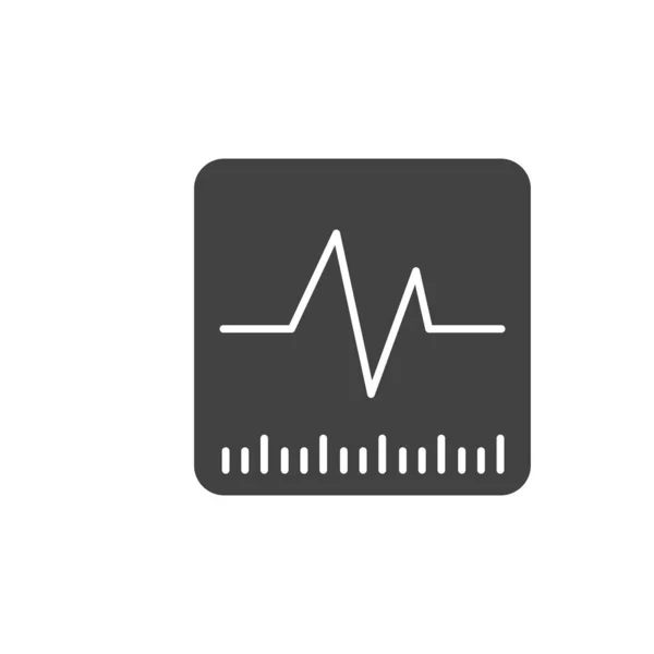 Ícone Cardiograma Símbolo Ekg Moderno Simples Vetor Ícone Para Design — Vetor de Stock