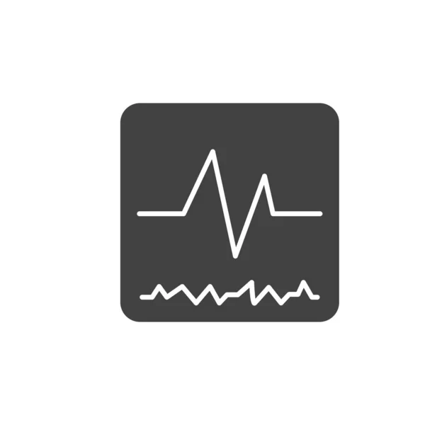 心臓のアイコン Ekgシンボル現代的 シンプルでベクトル ウェブサイト設計のためのアイコン モバイルアプリ ベクターイラスト — ストックベクタ