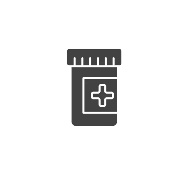 Medicine Container Icon Drug Symbol Modern Simple Vector Icon Website — Stock Vector