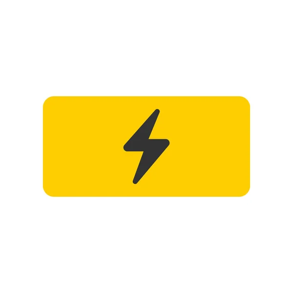 Ícone Botão Relâmpago Símbolo Flash Ícone Vetorial Simples Moderno Para — Vetor de Stock