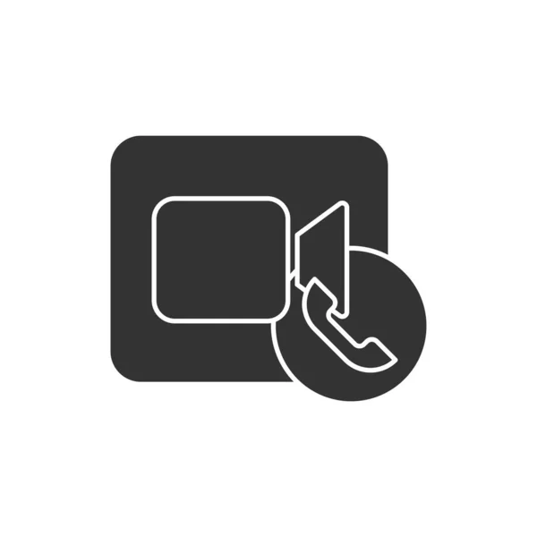 Иконка Камеры Телефона Символ Видеосвязи Современный Простой Векторный Значок Сайта — стоковый вектор