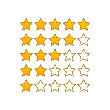 En üst düzey yıldız ikonu. Web sitesi tasarımı için modern, basit, vektör, simge geribildirim sembolü, mobil uygulama, ui. Vektör İllüstrasyonu