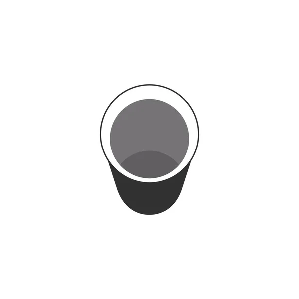 Значок Кубка Символ Пластиковой Чашки Современный Простой Векторный Значок Дизайна — стоковый вектор