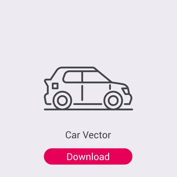 Auto Ikone Isoliert Auf Hintergrund Fahrzeug Symbol Modern Einfach Vektor — Stockvektor