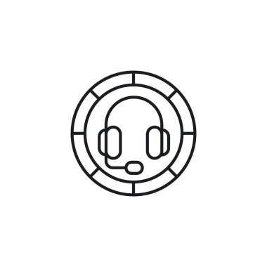 Simgeyi destekle. İnternet sitesi tasarımı için modern, basit, vektör, simge, mobil uygulama, ui. Vektör İllüstrasyonu