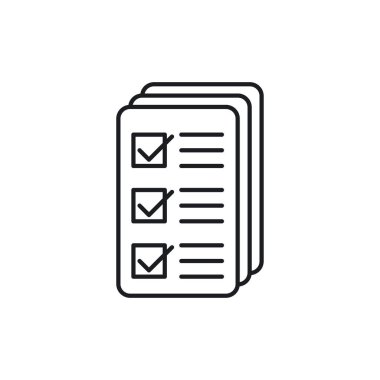 Kalite kontrol simgesi. Kontrol listesi sembolü modern, basit, vektör, web sitesi tasarımı için simge, mobil uygulama, ui. Vektör İllüstrasyonu