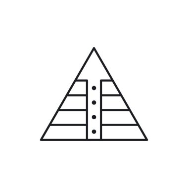 Piramit simgesi. Web sitesi tasarımı için modern, basit, vektör, simge, mobil uygulama, ui. Vektör İllüstrasyonu