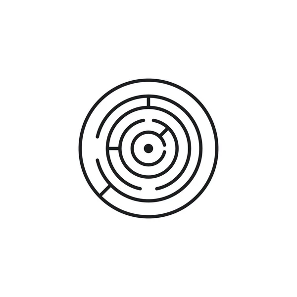 Icoana Labirintului Simbolul Provocare Modern Simplu Vector Pictogramă Pentru Design — Vector de stoc