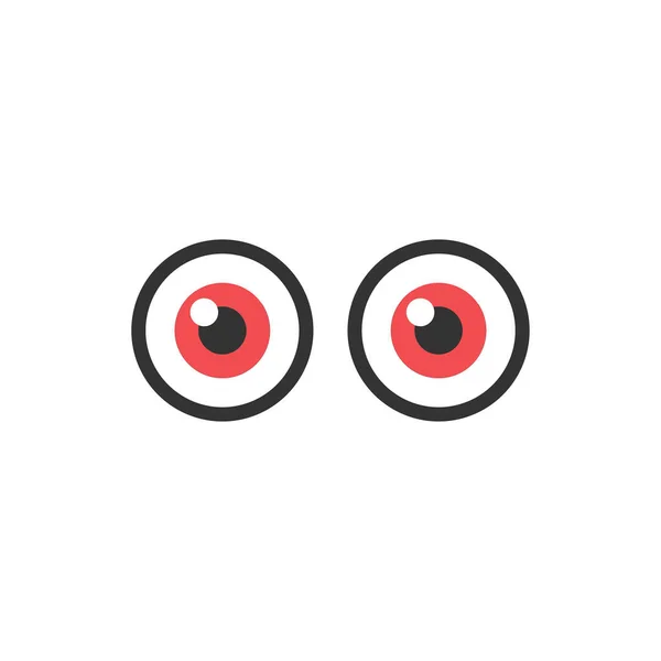 Icono Ojos Buscando Símbolo Moderno Simple Vector Icono Para Diseño — Vector de stock