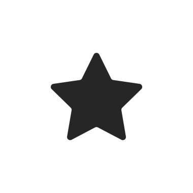 Yıldız simgesi. vektör illüstrasyonu