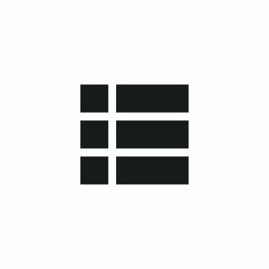 Liste Simgesini Göster. Vektör İllüstrasyonu