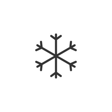 Kar Tanesi vektör simgesi. Kar sembolü modern, basit, vektör, web sitesi tasarımı için simge, mobil uygulama, ui. Vektör İllüstrasyonu