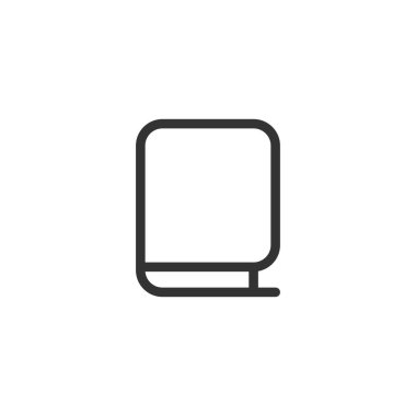 Kitap ikonu. Eğitim sembolü modern, basit, vektör, web sitesi tasarımı için simge, mobil uygulama, ui. Vektör İllüstrasyonu