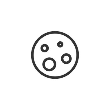 Bakteri simgesi. İnternet sitesi tasarımı için modern, basit, vektör, simge, mobil uygulama, ui. Vektör İllüstrasyonu