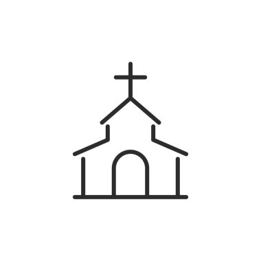 Kilise ikonu. Vektör İllüstrasyonu