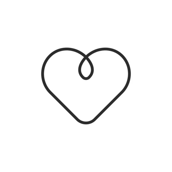 Icono Del Corazón Ilustración Vectorial — Vector de stock