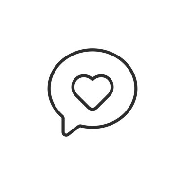 Isı ikonlu sohbet balonu. Vektör İllüstrasyonu