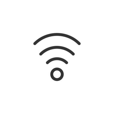 Wifi sinyal simgesi. İnternet sitesi tasarımı için kablosuz bağlantı sembolü modern, basit, vektör, simge, mobil uygulama, ui. Vektör İllüstrasyonu