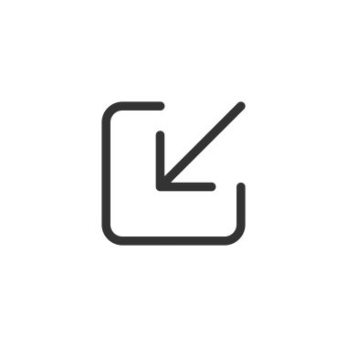 Simgeyi Küçült. Vektör İllüstrasyonu