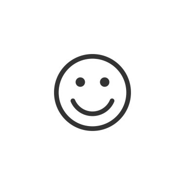 Gülen surat emoji ikonu. Smiley emoticon sembolü modern, basit, vektör, web sitesi tasarımı için simge, mobil uygulama, ui. Vektör İllüstrasyonu