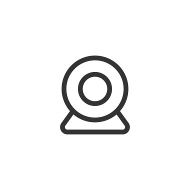 Web kamera simgesi. Web kamerası sembolü modern, basit, vektör, web sitesi tasarımı için simge, mobil uygulama, ui. Vektör İllüstrasyonu