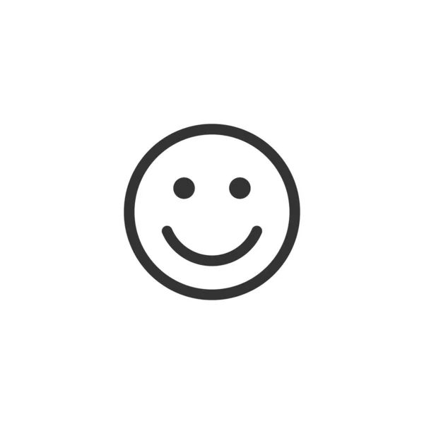 Smiley Gezicht Emoji Icoon Smiley Emoticon Symbool Modern Eenvoudig Vector — Stockvector