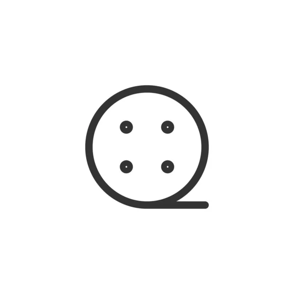 Reel Icon Мультимедийный Символ Современный Простой Векторный Значок Дизайна Сайта — стоковый вектор
