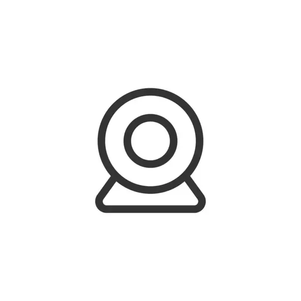 Webbkameraikonen Webbkamera Symbol Modern Enkel Vektor Ikon För Webbdesign Mobilapp — Stock vektor