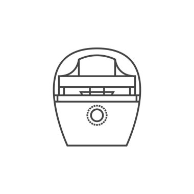 Dondurma yapma ikonu. Mutfak aletleri sembolü modern, basit, vektör, web sitesi tasarımı için simge, mobil uygulama, ui. Vektör İllüstrasyonu