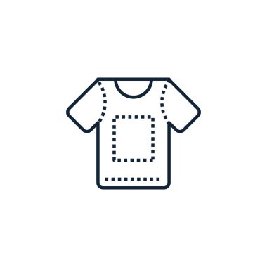 Gömlek ikonu. Tekstil sembolü modern, basit, vektör, web sitesi tasarımı için simge, mobil uygulama, ui. Vektör İllüstrasyonu