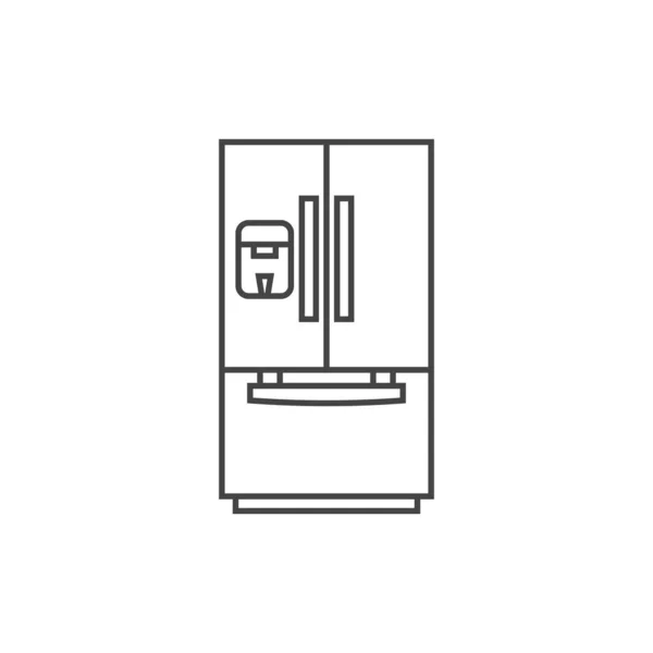 Ikona Lednice Lednice Symbol Moderní Jednoduchý Vektor Ikona Pro Design — Stockový vektor