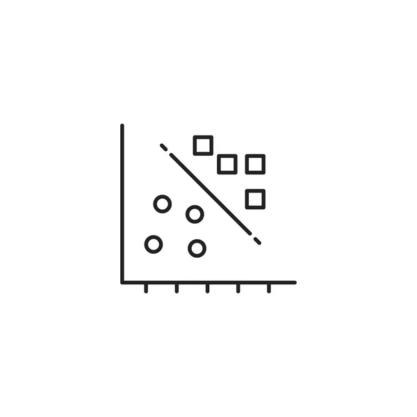 Analysikonen Diagram Symbol Modern Enkel Vektor Ikon För Webbdesign Mobilapp — Stock vektor