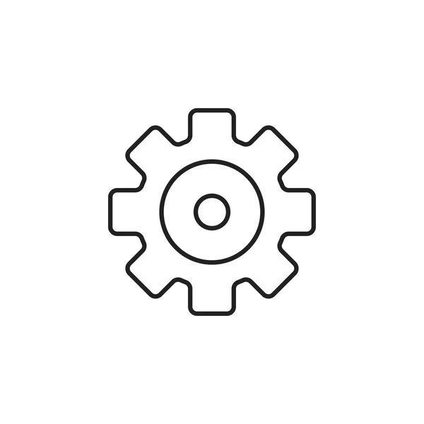 Icona Cogwheel Simbolo Impostazioni Moderno Semplice Vettore Icona Progettazione Siti — Vettoriale Stock