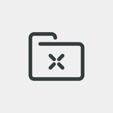 Arkaplandan dizin simgesini sil. Web sitesi tasarımı için modern, basit, vektör, simge, mobil uygulama, ui. Vektör İllüstrasyonu