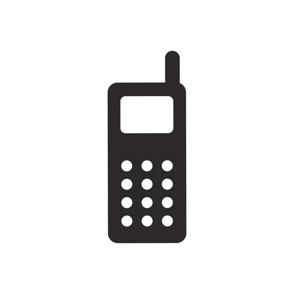 Icono Teléfono Celular Vintage Símbolo Teléfono Móvil Moderno Simple Vector — Vector de stock