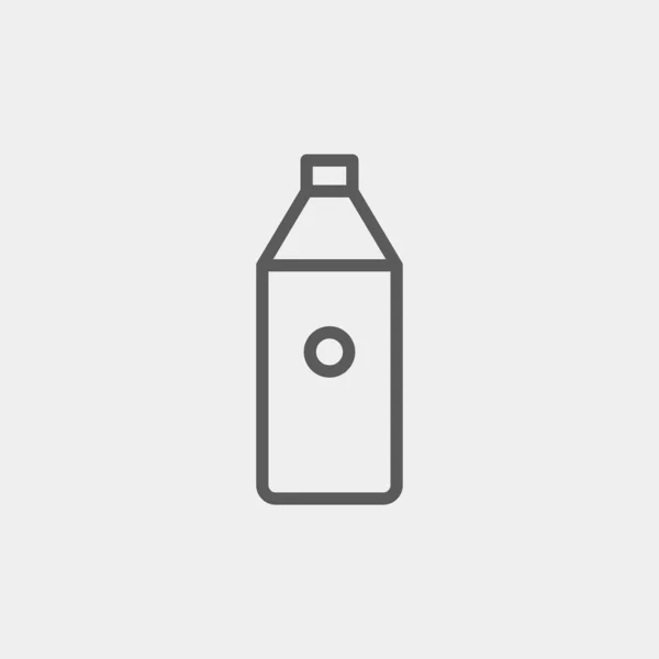Ícone Garrafa Isolado Fundo Símbolo Bebida Moderno Simples Vetor Ícone — Vetor de Stock